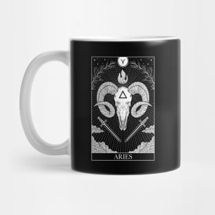 Zodiac sign tarot card Aries Mug